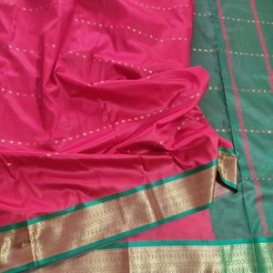 Red N Green Silk Saree