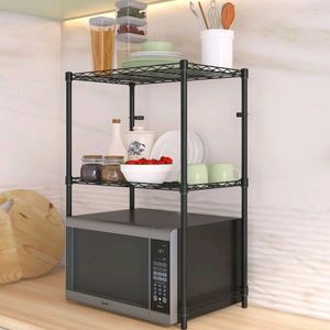 2 Shelf Metal Kitchen Rack Microwave Oven Stand