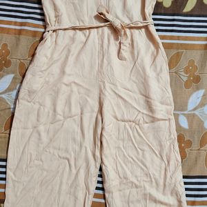 Cream Jumpsuit