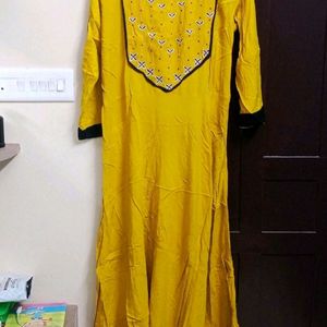 Yellow Anarkali