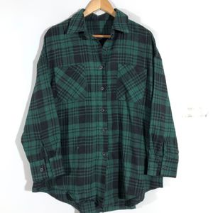 Green&Black Checked Shirt (Women’s)