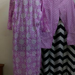 Plus Size Kurti Set