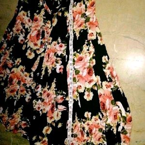 Long Floral Skirt