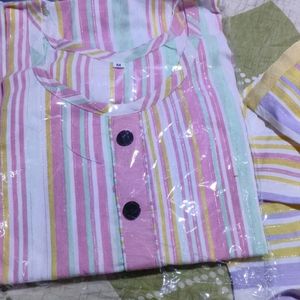 New Cotton Striped Kurti For Women