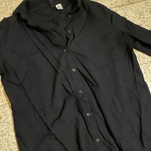 H&M Plain Black Shirt