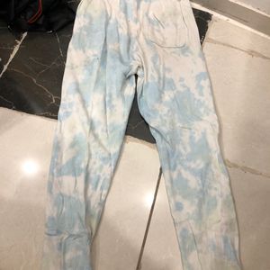 Blue & white Tie Die Joggers