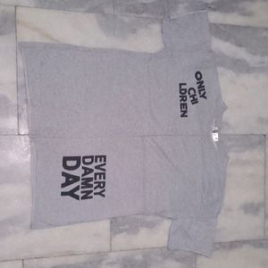 Oversized Grey Tshirt For Women