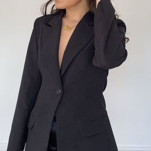 Black Blazer Structured