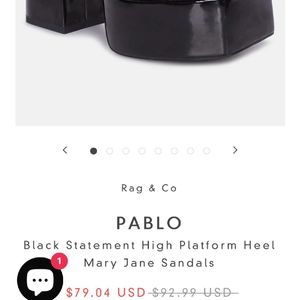 Rag & Co platform Mary Jane heels🎀