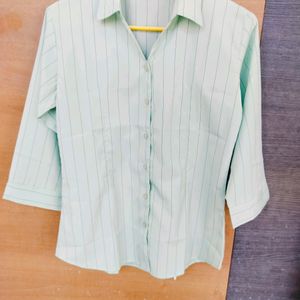 Lime Green Colour Formal Shirt