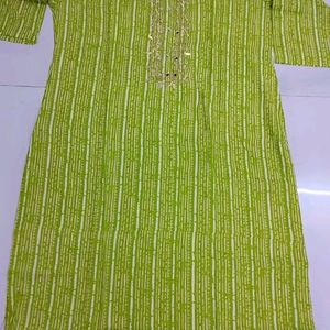 Awesome Lime Green Kurti Xxl For Any Festive