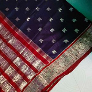 Multi Colour Pure Kanchipattu Saree