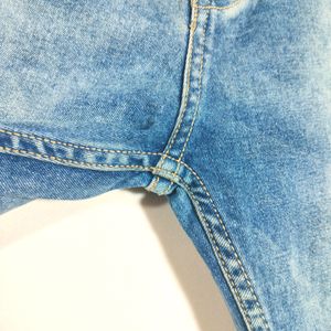 Blue Super Skinny Torn Jeans (Men's)