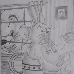 HB Pencil Artwork - Tom and Jerry