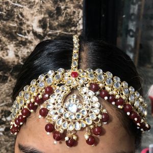 Heavy Kundan Maangtika