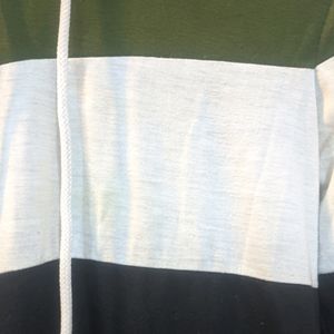 Bold Black, Green, and White Hoodie