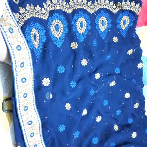 Heavy Work Lehnga Style Saree