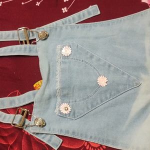 Super Denim Quality Dungaree In Sky Blue Colour