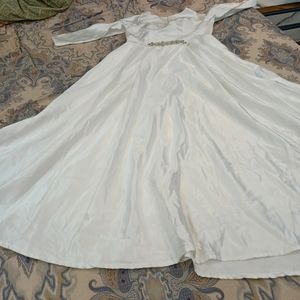 White Western Gown