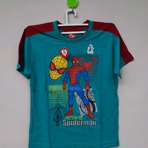 Spiderman Printed Tshirt With Tag