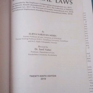 Labour & Industrial Laws (Textbook)