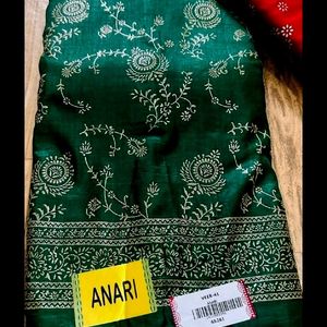 Dark Green Silk Saree