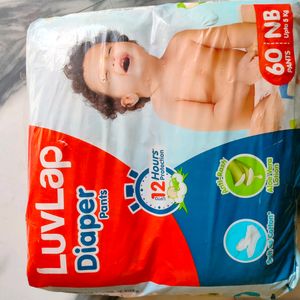 New Luvlap baby Diaper Nb 60 Pcs