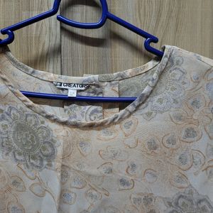 Soft Petals Vintage Print Blouse