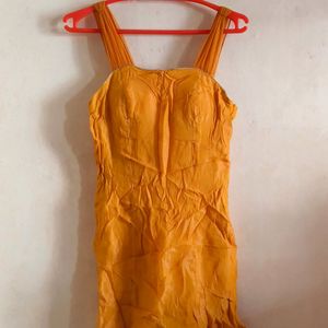 Mango Color Kurti