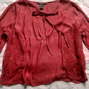 FOREVER 21 Maroon Top