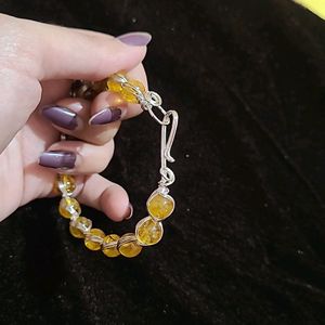 Natural Citrine Stone Bracelet New