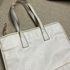 MK tote bag white