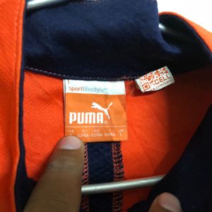 Puma Orange Long Sleeve T Shirt