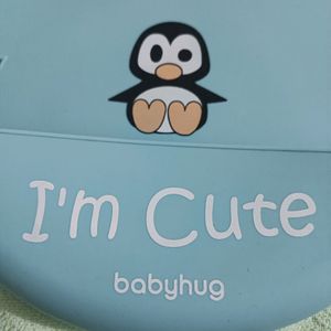 Babyhug Silicone Bib - Blue Colour