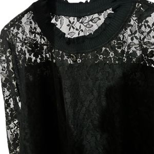 Black georgette Top