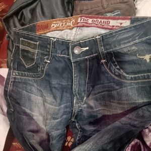 Jeans, Shirts, t-shirts, trousers etc