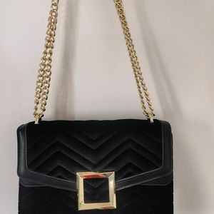 Black Velvet Bag