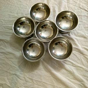 Steel Icecream Bowl Set Of 6