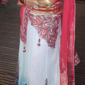 New Net Lehenga Choli With Dupatta