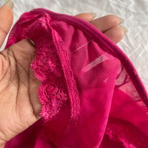 Pink Lace Panty Net