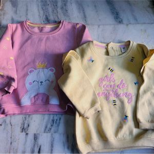 Combo Of 2 Sweatshirt Girls (4-5) Years