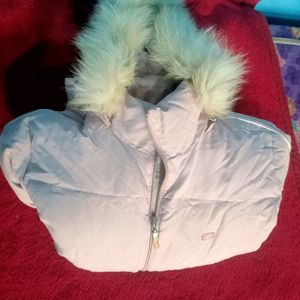 baby pink puff jacket