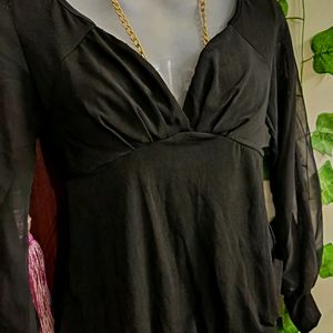 Criss Cross Black Dress