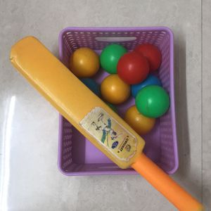 Bat-Ball Set - Yellow Bat (19inch)