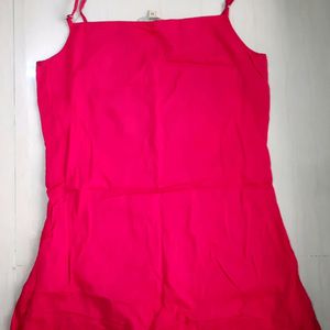 Summer Rose pink,shoulder straps kurta