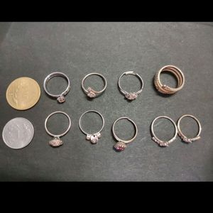 17 Different Type Rings (Free Size)