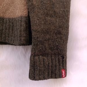 Levi's brown red label sweater