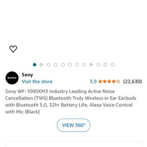 Sony WF-1000XM3 ANC Earbuds Worth ₹15000