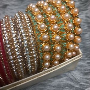 Multicolour Bangles 5 Sets