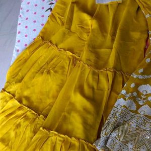 Yellow Sharara Set